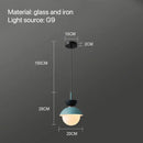 Modern pastel matte ceramic glass ball pendant lamp kitchen light