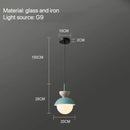 Modern pastel matte ceramic glass ball pendant lamp kitchen light