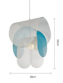 Modern pastel mesh fishing net pendant light kids room