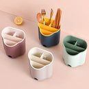 Modern pastel wavy double layer cutlery holder kitchen organizer