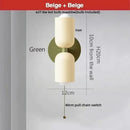 Modern peach & cream led wall lights bedroom decorbites led wall