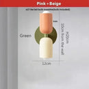 Modern peach & cream led wall lights bedroom decorbites led wall