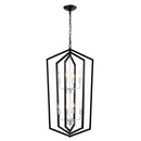 Modern Pendant Lighting with Silver Finish 8-Light Farmhouse Chandelier