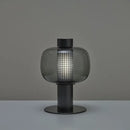Modern perforated glass table lamp for bedroom and living room