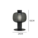 Modern perforated glass table lamp for bedroom and living room