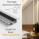 Modern perforated silver led aluminum profile living room light track
