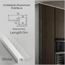 Modern perforated silver led aluminum profile living room light track