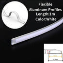 Modern perforated silver led aluminum profile living room light track