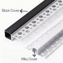 Modern perforated silver led aluminum profile living room light track
