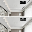 Modern perforated silver led aluminum profile living room light track