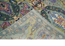 Hand knotted Green And Pink Traditional large design Custom Made wool Area Rug
