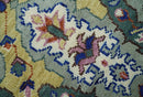 Hand knotted Green And Pink Traditional large design Custom Made wool Area Rug