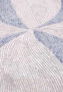 Modern Petal Ivory Hand Tufted 5x5 Wool Area Rug