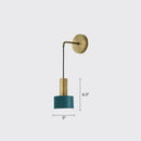 DecorBites™ Modern Small Wall Mounted Metallic Bedside Reading Light