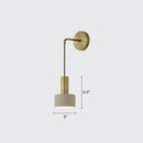 DecorBites™ Modern Small Wall Mounted Metallic Bedside Reading Light