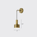DecorBites™ Modern Small Wall Mounted Metallic Bedside Reading Light