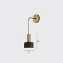 DecorBites™ Modern Small Wall Mounted Metallic Bedside Reading Light
