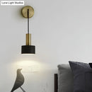 DecorBites™ Modern Small Wall Mounted Metallic Bedside Reading Light