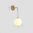 DecorBites™ Modern Small Wall Mounted Metallic Bedside Reading Light