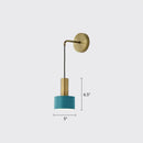 DecorBites™ Modern Small Wall Mounted Metallic Bedside Reading Light