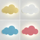 Modern pink blue & yellow cloud wall light bedroom led decor