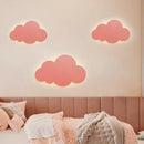 Modern pink blue & yellow cloud wall light bedroom led decor