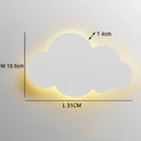 Modern pink blue & yellow cloud wall light bedroom led decor