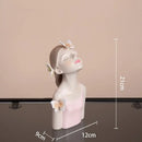 DecorBites™ Butterfly Girl Sculpture Vase Set - Modern Decorative Resin Flower Ornaments