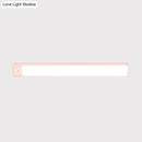 Modern pink elongated vanity lighting fixture for bedroom
