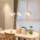 Modern pink flower pendant light for bedroom and living room
