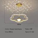 Modern pink & gold cloud flower led chandelier for bedroom