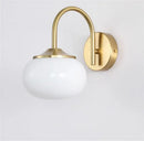 Modern pink & white glass ball wall lamp living room lighting