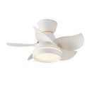 Modern pink & white kids ceiling fan with remote control bedroom
