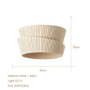 Modern pleated cream led ceiling chandelier for living room