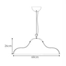 Modern pleated off white double diffuse pendant lights dining room