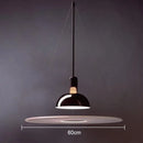 Modern polished brass & white flying saucer chandelier bedroom light