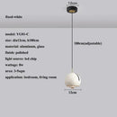 Modern polished metallic adjustable angle pendant light dining room