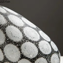 Modern polka dot bubble glass vase black & white living room decor