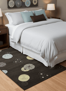 Modern Premium look Dark Brown 5x8 Hand loom Wool and Art Silk Area Rug