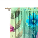 Modern printed colorful owl bedroom curtain set