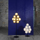 Modern purple decorbites glass bubble floor lamp for living room