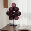 Modern purple decorbites glass bubble floor lamp for living room
