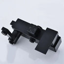 Modern rectangular black chrome bathroom mixer tub valve faucet