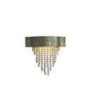 Modern rectangular blue copper crystal led chandelier dining room