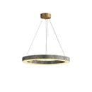 Modern rectangular blue copper crystal led chandelier dining room