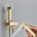 Modern rectangular brass bidet faucet bathroom sprayer in 3 finishes