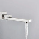 Modern rectangular brass chrome black bronze swivel shower spout bathroom