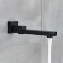 Modern rectangular brass chrome black bronze swivel shower spout bathroom