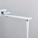 Modern rectangular brass chrome black bronze swivel shower spout bathroom