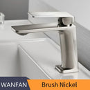 DecorBites™ Brushed Nickel Bathroom Sink Faucet Single Handle Basin Mixer Tap